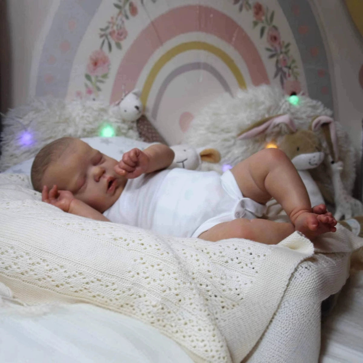 55 Cm Lifelike Closed Eyes Reborn Doll Alexis