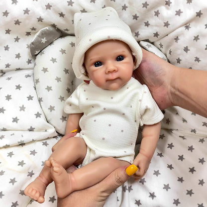30cm Soft Full Silicone Blue Eyes Reborn Doll - Bettie