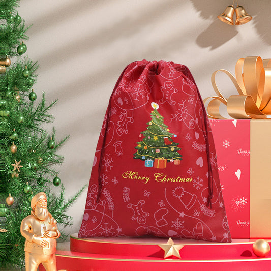 Christmas non-woven Drawstring Gift Bag