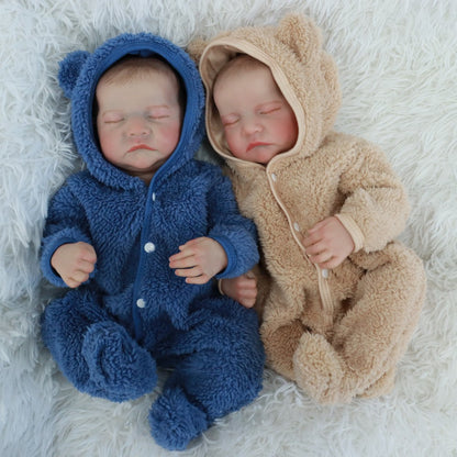 18 Inches Lifelike Sleeping Reborn Doll Twins-Levi