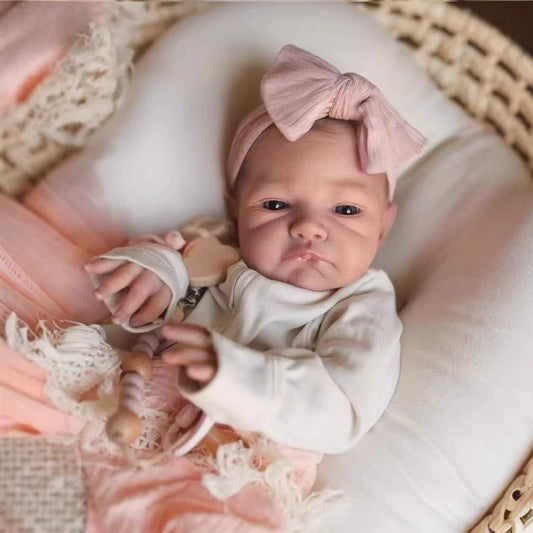 Myra 19 Inches Soft Body Newborn Reborn Baby Doll-August Awake