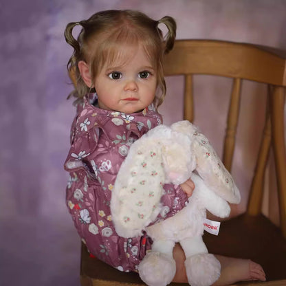 23 Inches Lifelike Fanny and Cherry Open Eyes Reborn Doll Twin Girls-Maggie Series