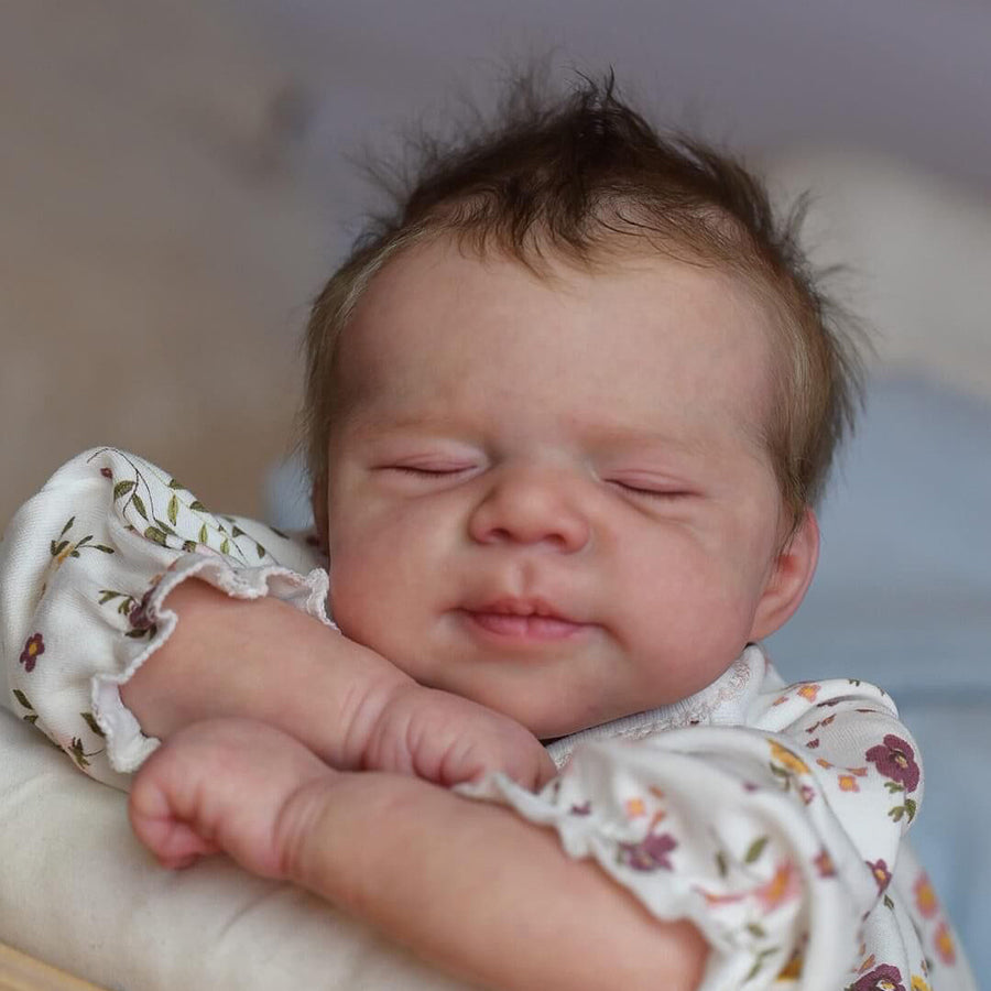 19 Inches Realistic Jesse Closed Eyes Reborn Baby Dolls-Pascale