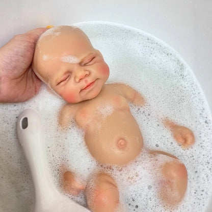 30cm Lifelike Full Silicone Closed Eyes Reborn Doll Girl Pascale