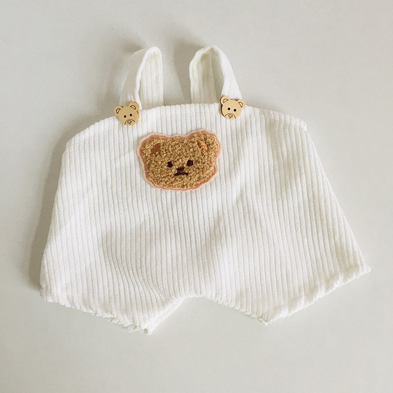 Bear Button Overalls for 30cm Dolls