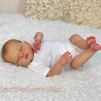 18 Inches Lifelike Soft Body Closed Eyes Reborn Doll Irys