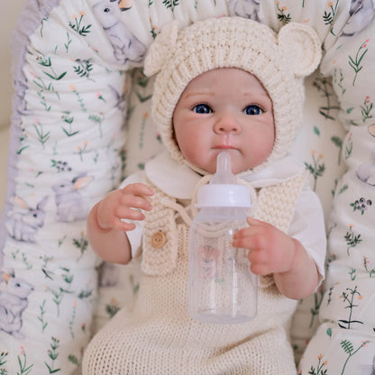 19 Inches Lifelike Full Vinyl Body Reborn Baby Girl-Bettie