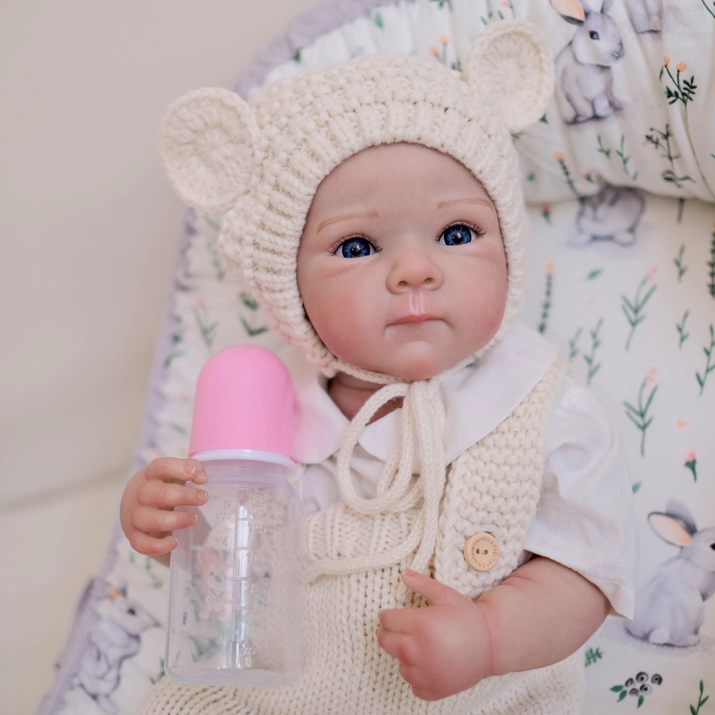 19 Inches Lifelike Full Vinyl Body Reborn Baby Girl-Bettie