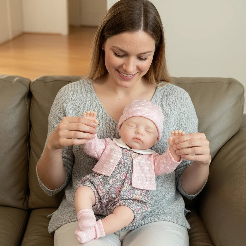 30cm Full Silicone Asleep Openable Mouth Reborn Doll Girl-irys