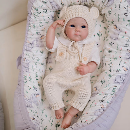 19 Inches Lifelike Full Vinyl Body Reborn Baby Girl-Bettie