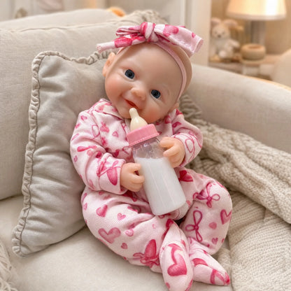 20cm Open Eyes Silicone Mini Reborn Twin Girls-Bettie and Vivienne