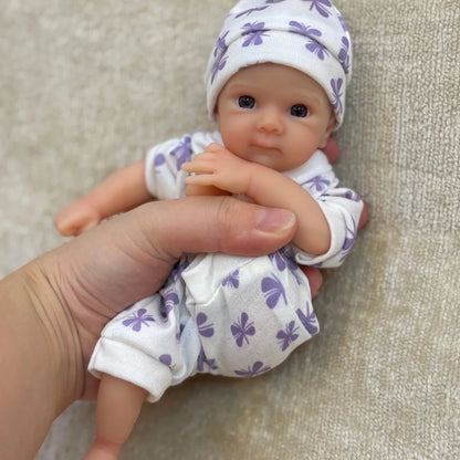 20cm Open Eyes Silicone Mini Reborn Twin Girls-Bettie and Vivienne
