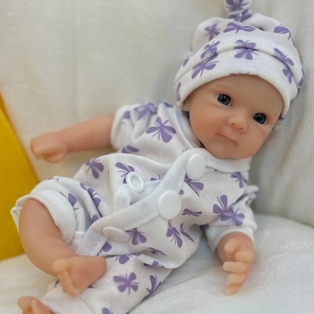 20cm Open Eyes Silicone Mini Reborn Twin Girls-Bettie and Vivienne
