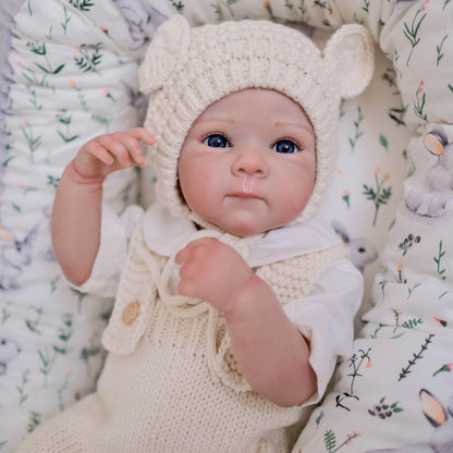19 Inches Lifelike Full Vinyl Body Reborn Baby Girl-Bettie