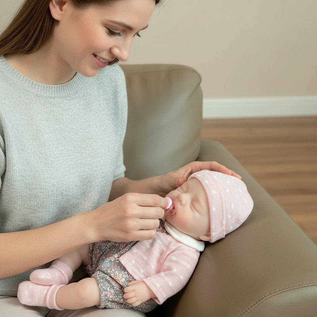 30cm Full Silicone Asleep Openable Mouth Reborn Doll Girl-irys