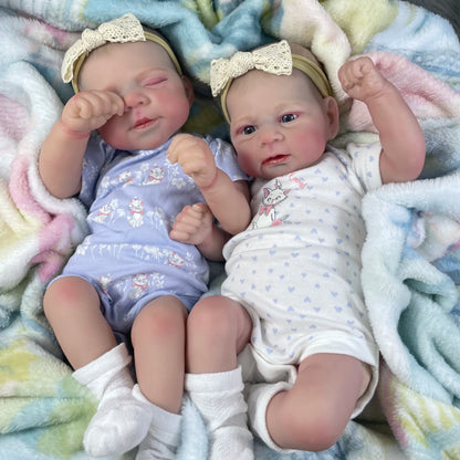 19 Inch Realistic Soft Body Reborn Doll Twin Sisters-Pascale and Elijah