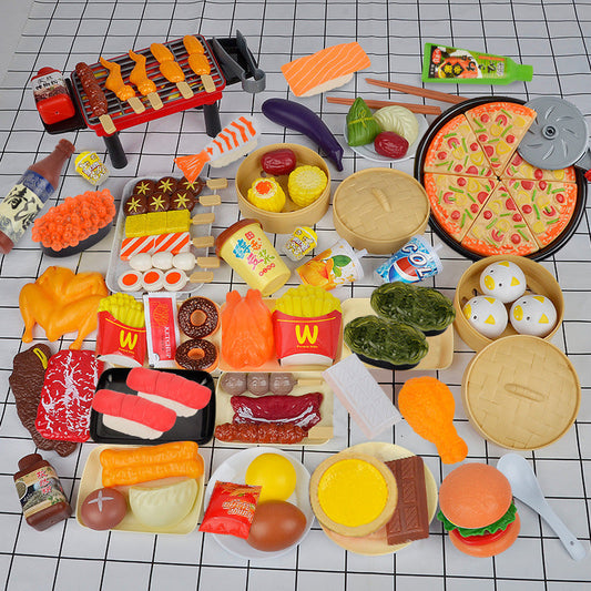 Children's Play House Simulation Kitchen Toys 89 Piece Set