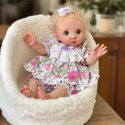 16 Zoll blonde Fairy Peeka Reborn Puppe mit offenen Augen