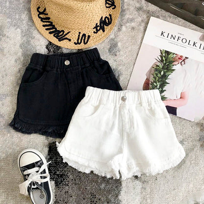 Girls denim breathable thin Summer shorts