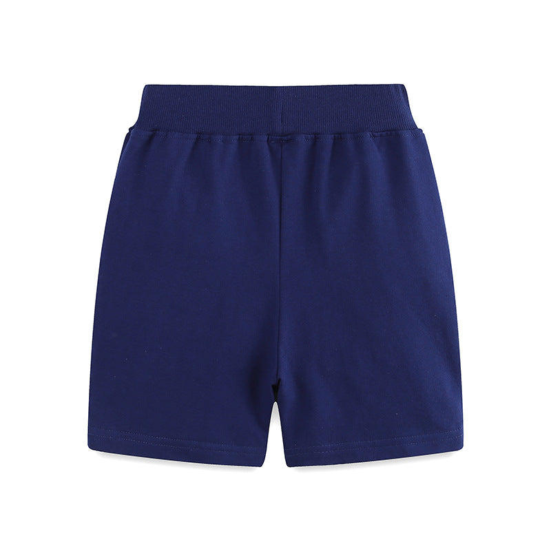 Summer New Cartoon Embroidered Boys' Pants