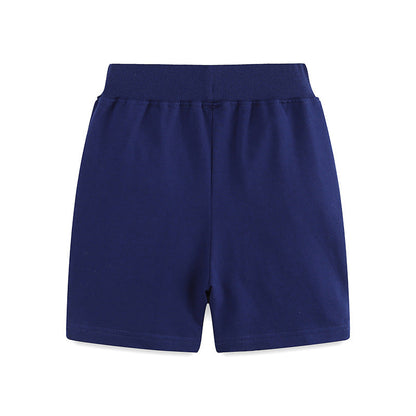 Summer New Cartoon Embroidered Boys' Pants