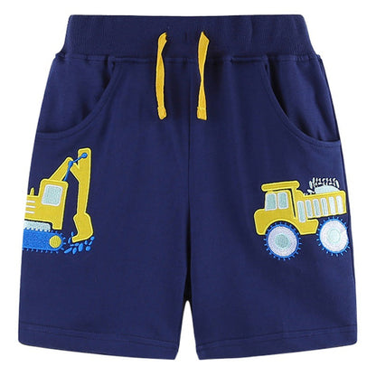 cartoon embroidery children's sports pants