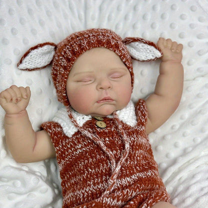 20 Inches 3D Skin Soft Body Sleeping Reborn Doll- Peaches