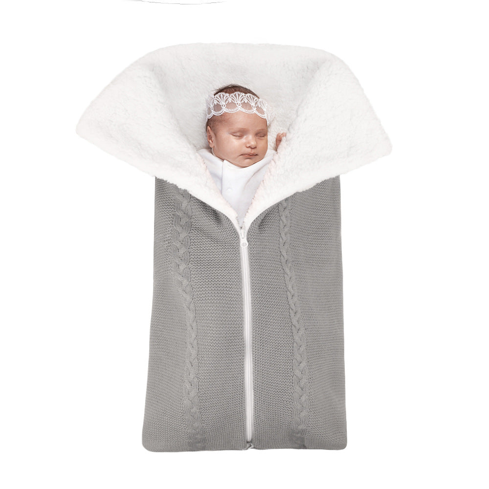 Knit Fleece Sleeping Bag For 17-24 Inches Reborn Dolls
