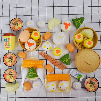 45 PCS Play Kitchen Food Set for Kids
