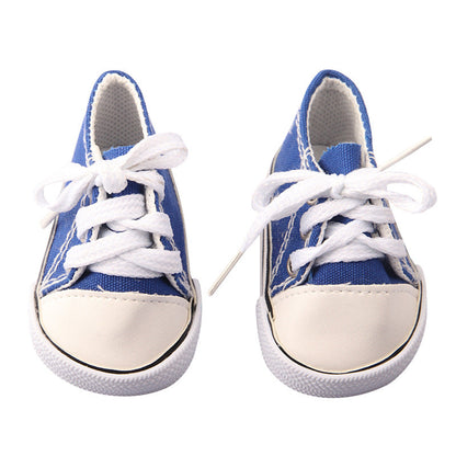High Top Canvas Shoes for 17-18 Inches Reborn Dolls