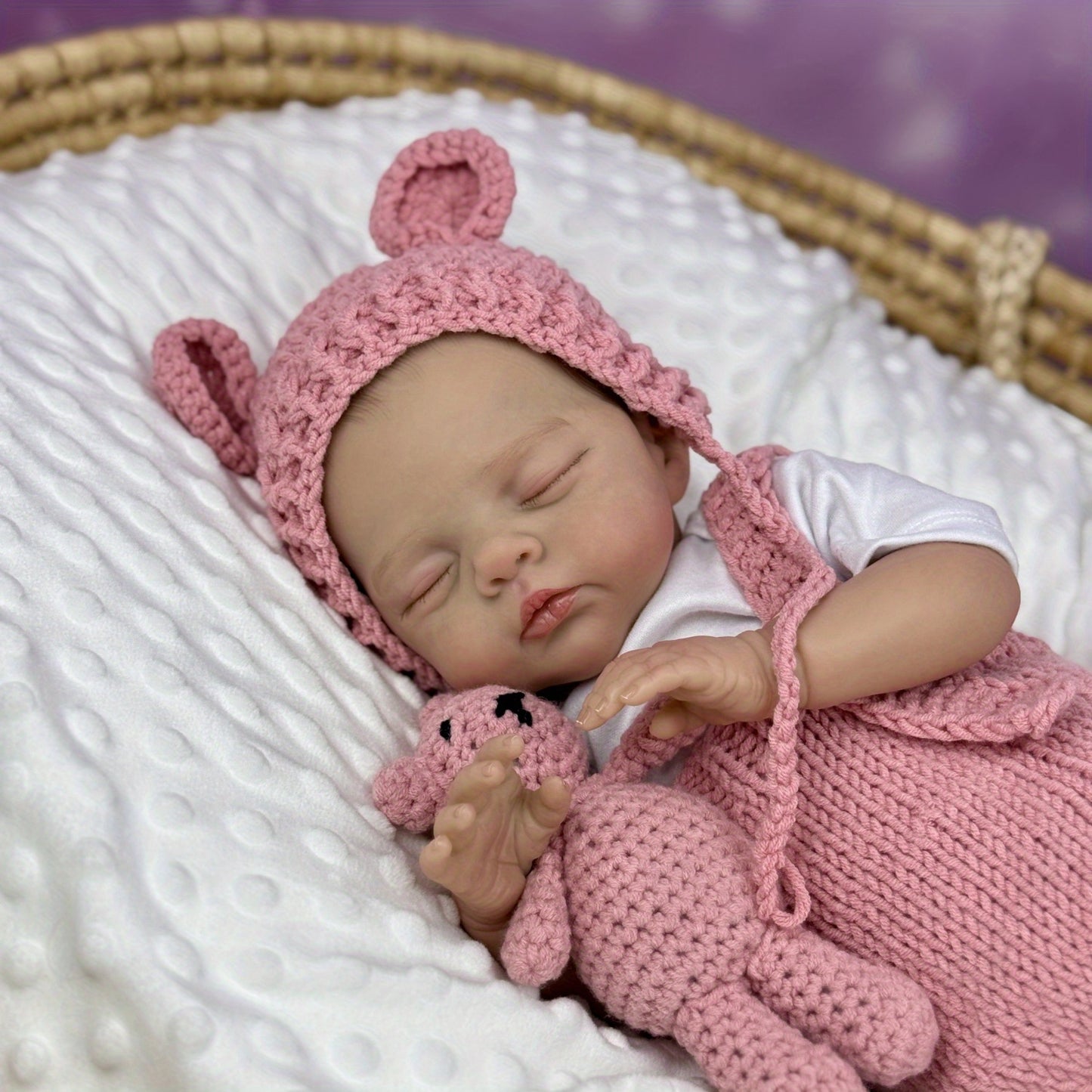 18 Inches Lifelike Soft Body Closed Eyes Irys Reborn Doll