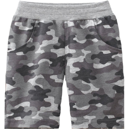 Gray camouflage short pants for boys
