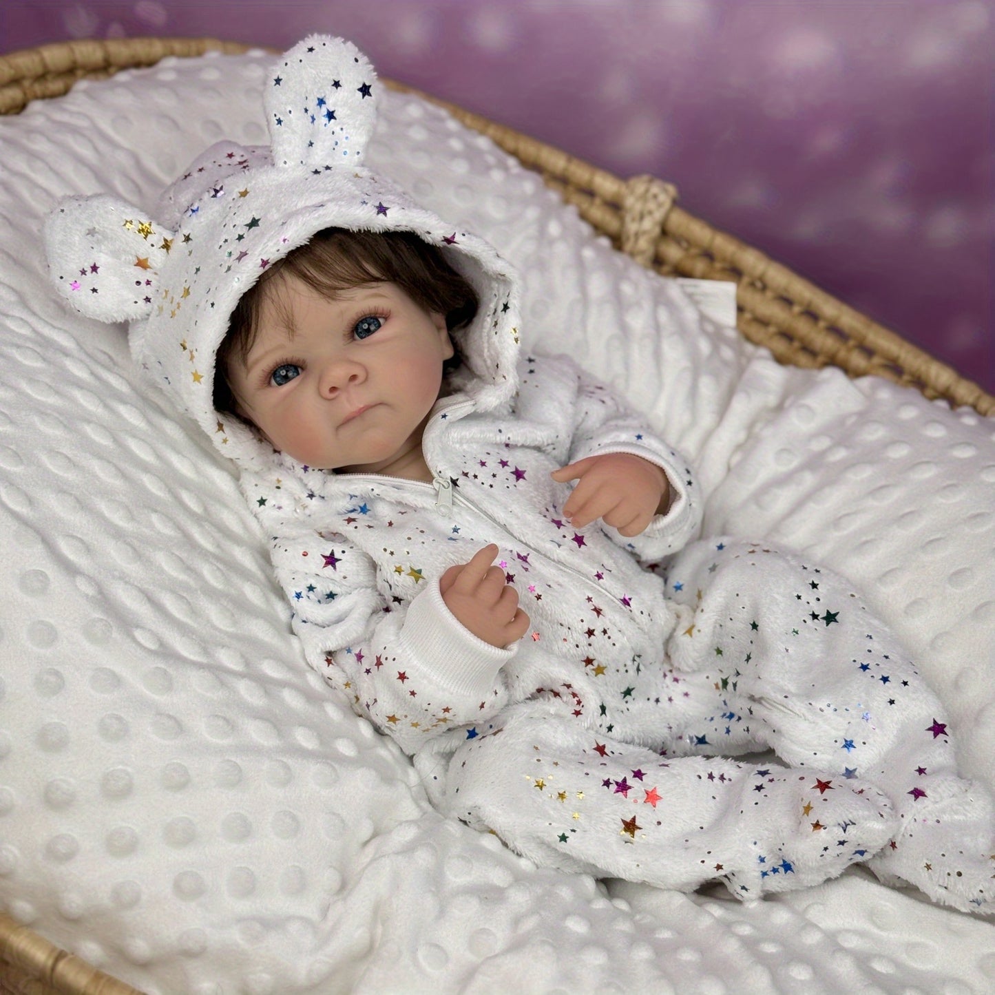 45cm Lifelike Vinyl Body Short Hair Bettie Reborn Baby Girl