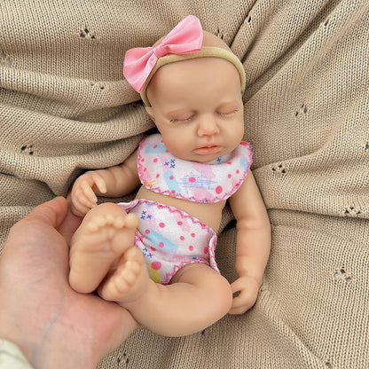 30cm Full Silicone Loulou Reborn Baby Girl In Pink Outfits