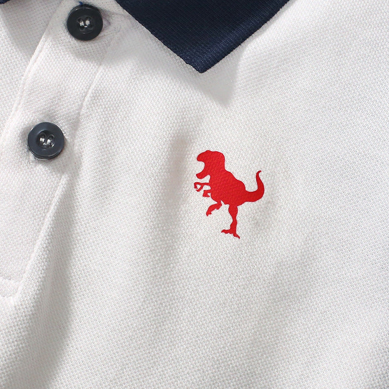 Kids' Short-Sleeved Polo Shirt in Breathable Cotton Matching