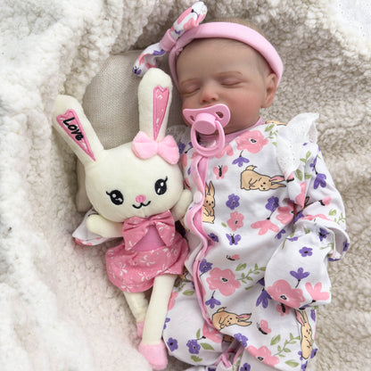 20 Inches Realistic Closed Eyes Rosalie Reborn Doll Girl