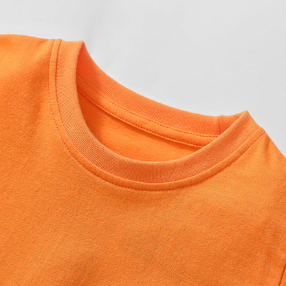 Cartoon train Children's cotton T-shirt