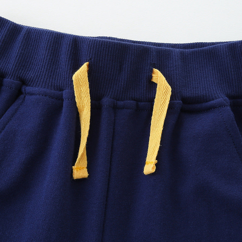 Summer New Cartoon Embroidered Boys' Pants