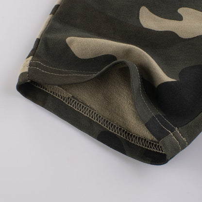 Causale camouflage short pants for boys