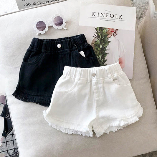 Girls denim breathable thin Summer shorts