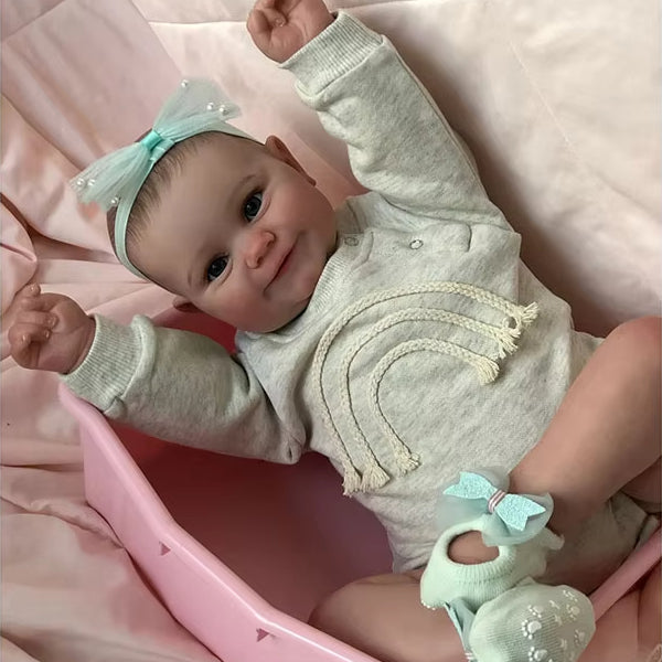 50cm Lifelike Open Eyes Smile Reborn Baby Girl-Maddie