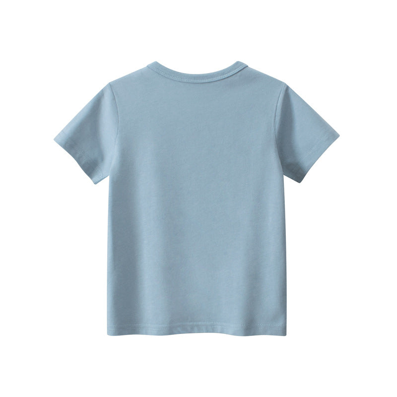 Ocean Fish Letters Kids Short Sleeve T-Shirt