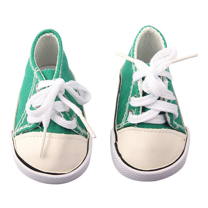 High Top Canvas Shoes for 17-18 Inches Reborn Dolls