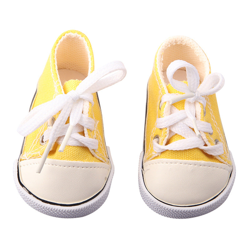 High Top Canvas Shoes for 17-18 Inches Reborn Dolls