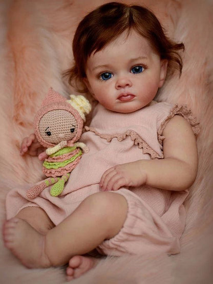 22 Inches Magda Brown Hair Reborn Doll Girl-Tutti Series