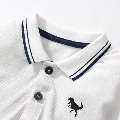 Pure Cotton Polo Shirt for Kids in Color