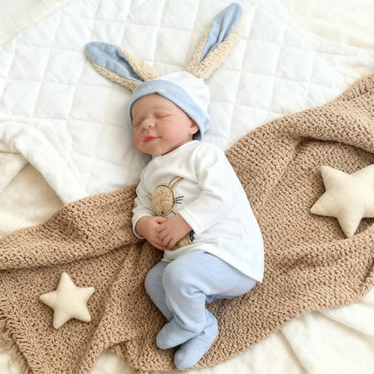 48cm Lifelike Hand-painted Closed Eyes Reborn Newborn Baby Doll Pascale