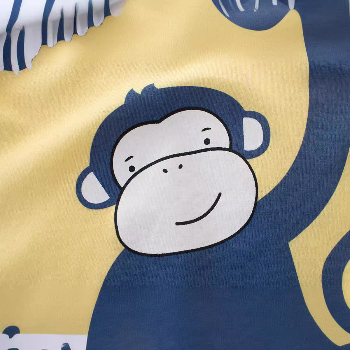 Cartoon Animal Round Neck Short Sleeve T-Shirt