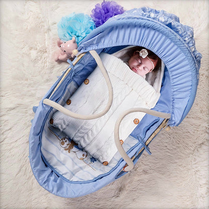 Warm Knit Fleece Solid Color Sleeping Bag For 17-24 Inches Reborn Dolls