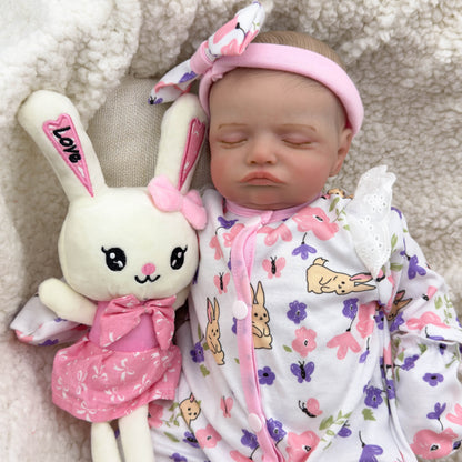 20 Inches Realistic Closed Eyes Rosalie Reborn Doll Girl